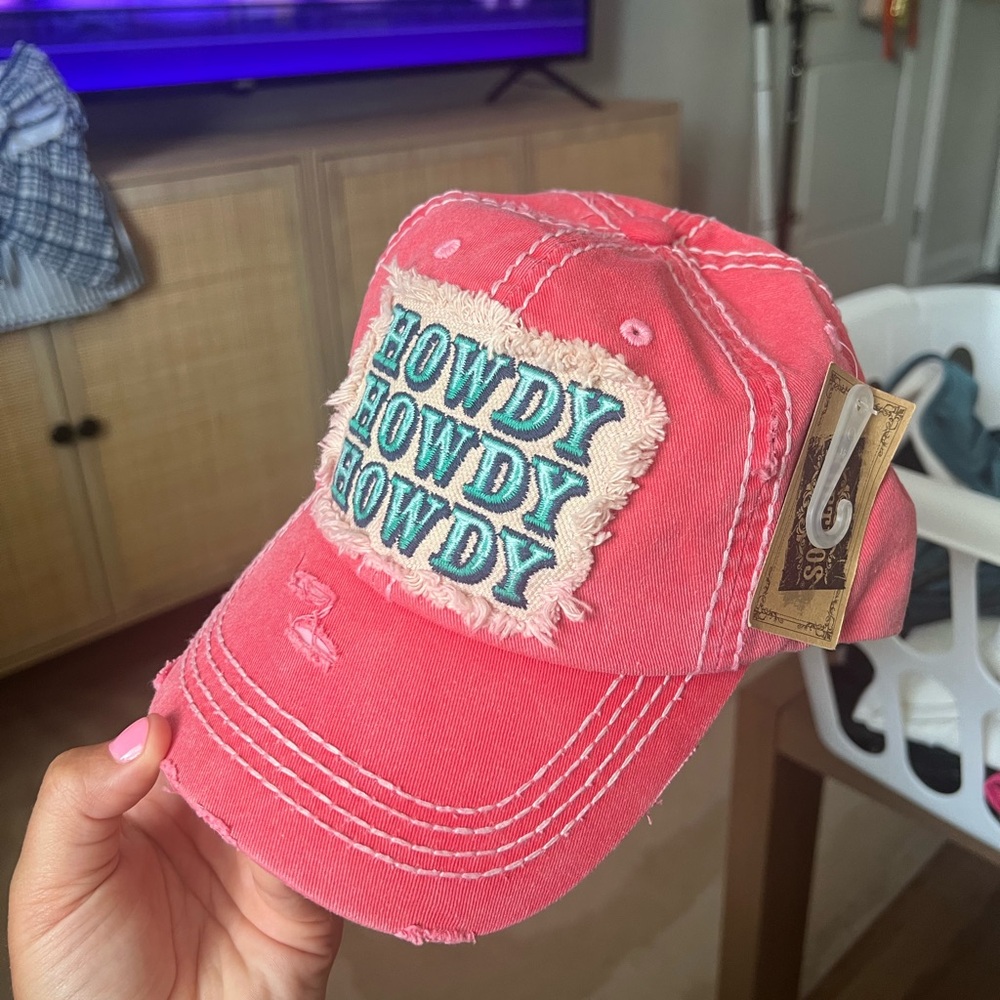 Howdy Pink Cap